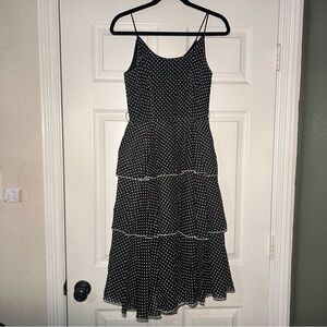 Vintage Black Polka Dot Dress Size 7
